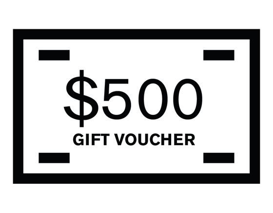 Image of $500 Gift Voucher