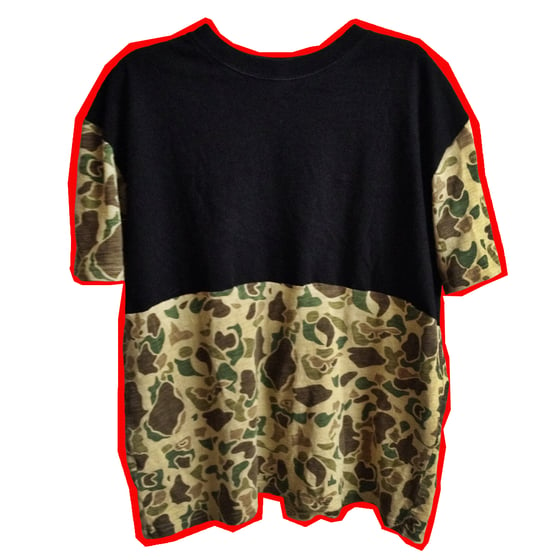 Image of Black And Camo Tee 