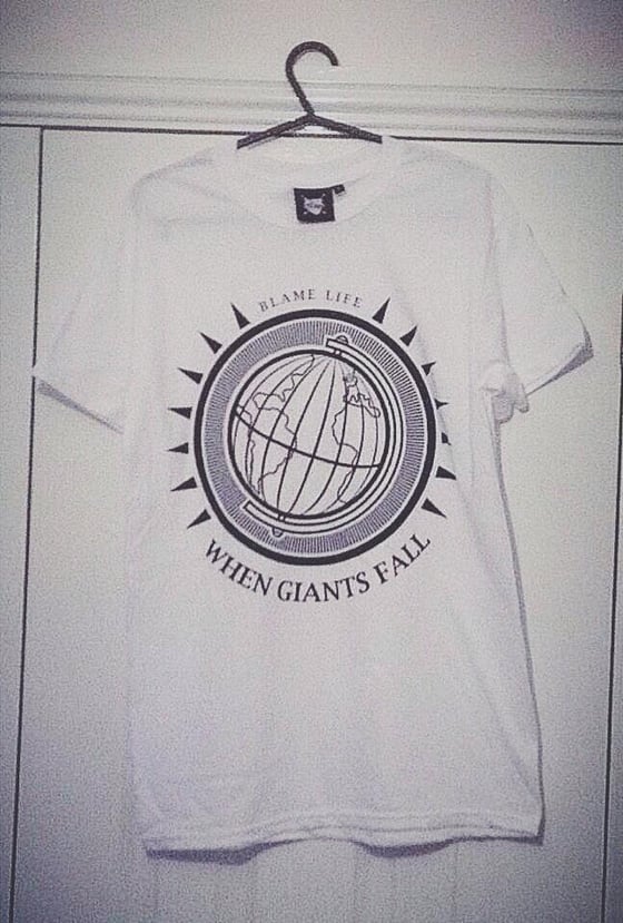 Image of When Giants Fall X Blame Life "Globe" T-Shirt