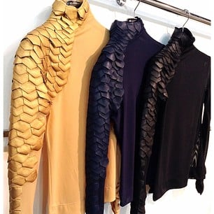 Image of Sheer Python Sheer Turtleneck 