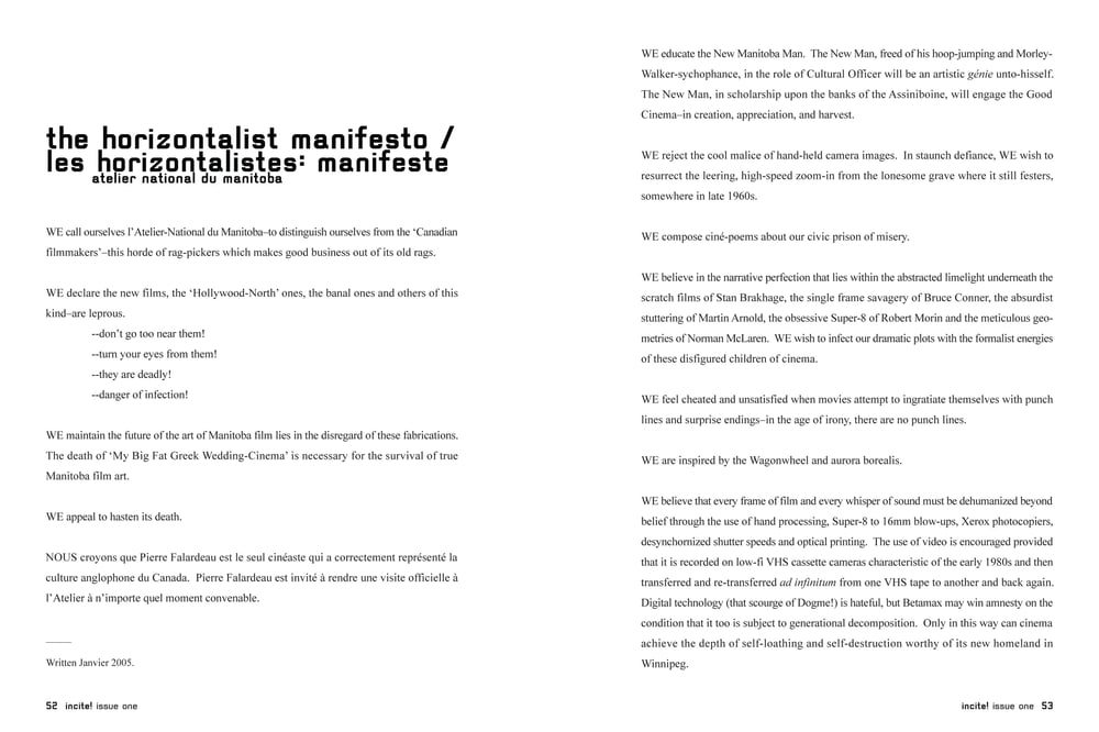 Image of Issue #1: MANIFEST