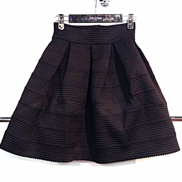 Image of Chloe Black Long Polly Skirt