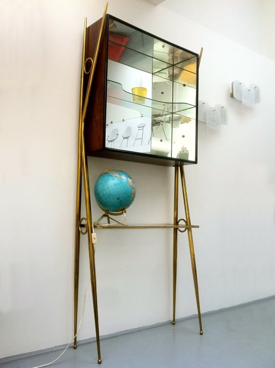 Image of Italian Mirrored Cabinet