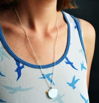 Image 2 of Blue Bird pendant necklace