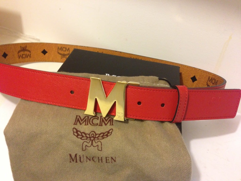 Mcm belt strap hot sale