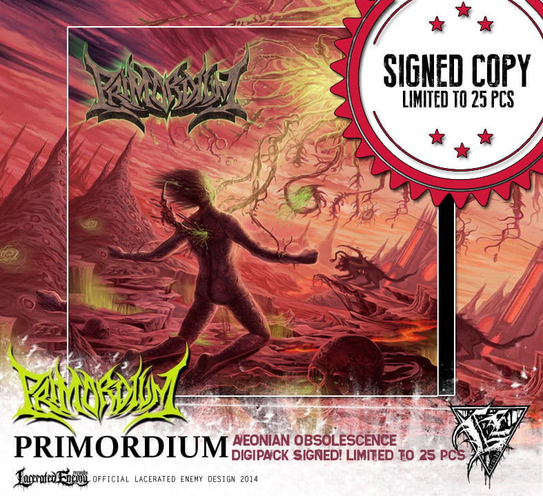 PRIMORDIUM - Aeonian Obsolescence CD / Digipack SIGNED COPY!