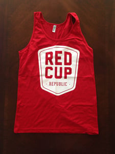 Image of Red Cup Shield Tank (Red)