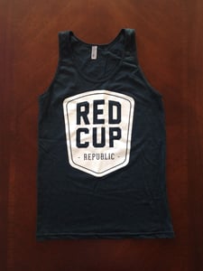 Image of Red Cup Shield Tank (Black Aqua)