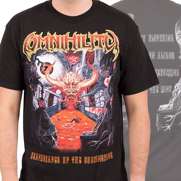 Image of Omnihility- "Deathscapes of the Subconscious" Full art front and back Tee
