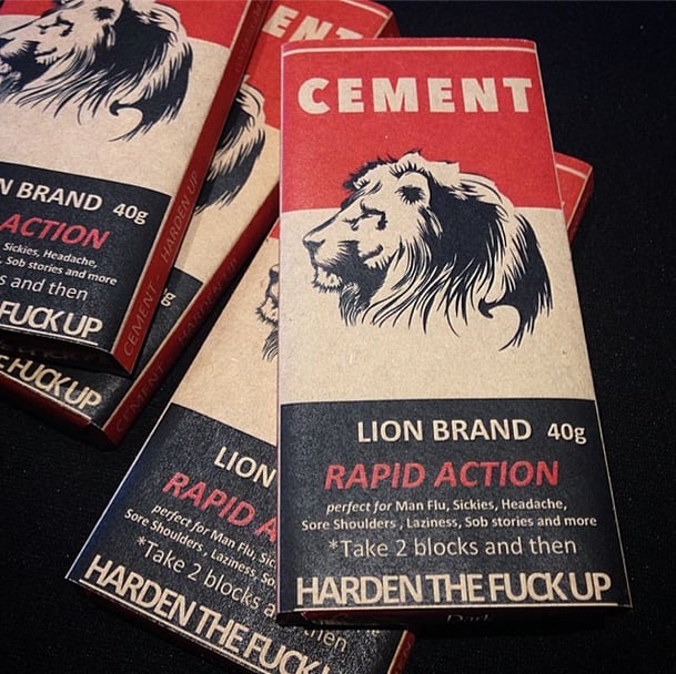 Image of HARDEN THE FUCK UP - CEMENT