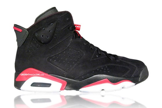 Image of Nike Air Jordan 6 Retro Black Varsity Red