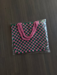 pink & green bag 