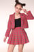 Image of  As If Blazer and Pleated Skirt set in Red Tartan