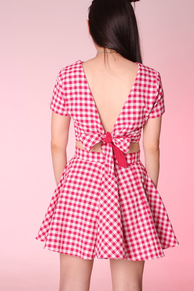 Made To Order - Gina Gingham 2 Piece Set | Glitters For Dinner