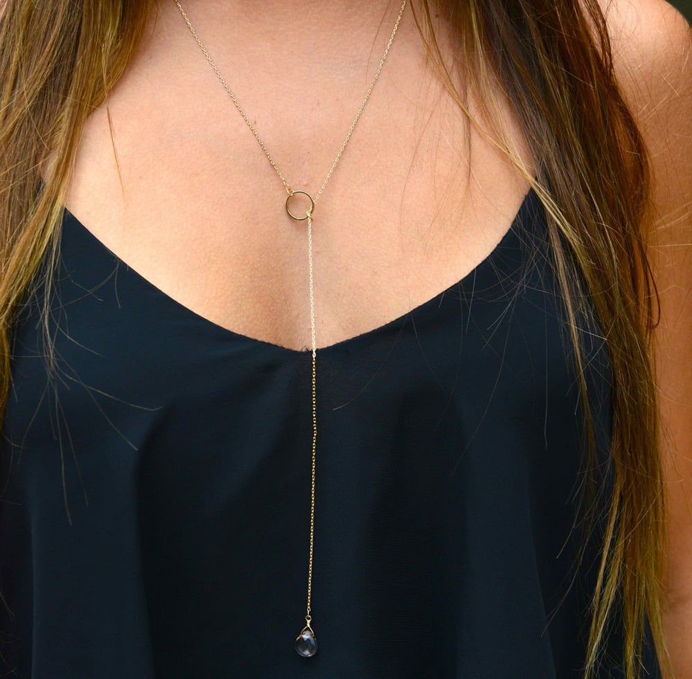 Image of Rose Gold Bohemian Long Necklace