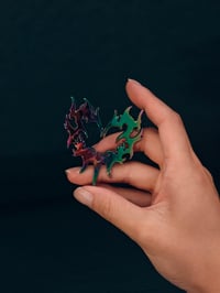 Image 2 of Heart fire | Grade B chrome pin