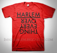 Harlem NYC "Ova everything" T-shirt Red/Black