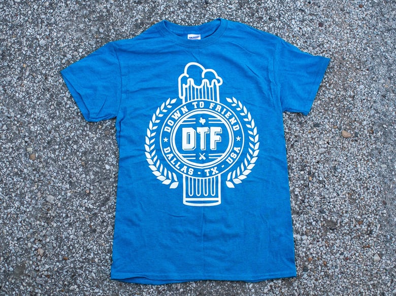 Image of Limited Edition Blue DTF Crest Tee