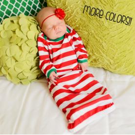 Image of Monogrammed Christmas INFANT GOWN - PREORDER