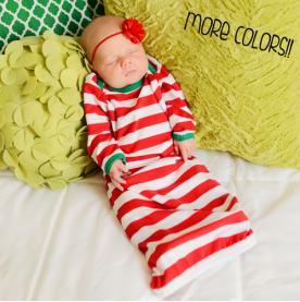 Image of Monogrammed Christmas INFANT GOWN - PREORDER