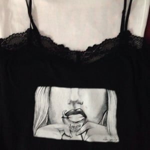 Image of Ladies Loveless tattoo Lace cami