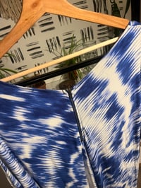 Image 4 of blue and white zipper back tunic 