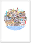 Image of London Cityscape Orbit Illustration