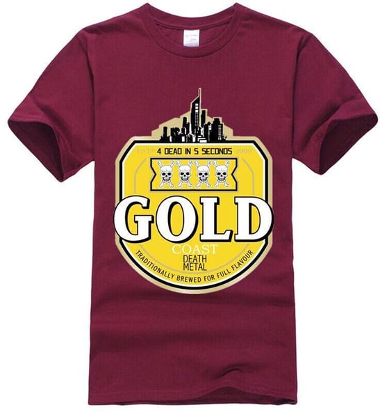 Image of XXXX 4 Dead Gold T-Shirt 