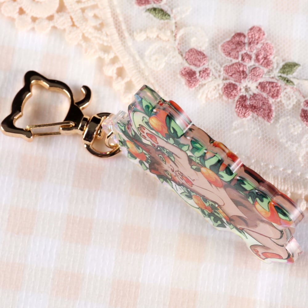 Image of TANGERINE KITTY CHARM