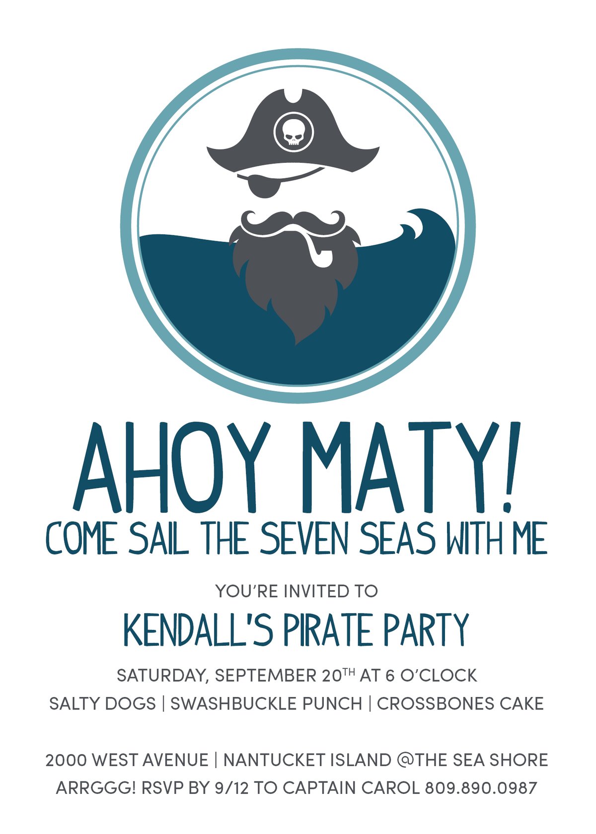 Ahoy Matey Pirate Party