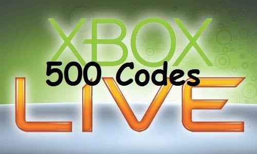 Image of 500 XBOX LIVE 7 DAY CODES (WHOLESALE)