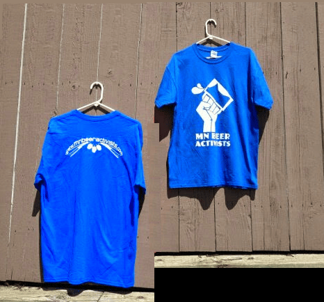 Image of MN Beer Activists Blue T-Shirt