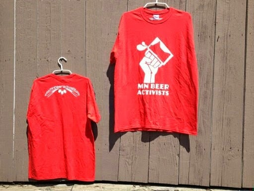 Image of MN Beer Activists Red Shirt