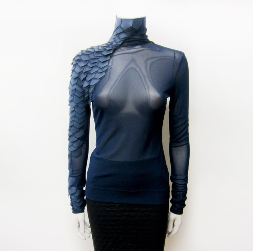 Image of Sheer Python Sheer Turtleneck 