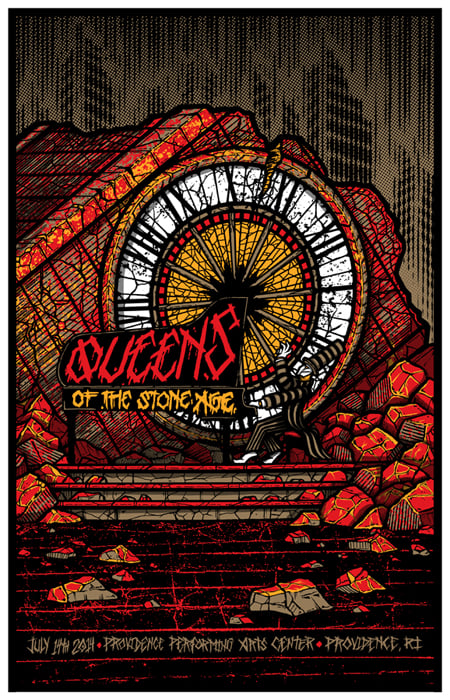 Image of QOTSA • '14 Providence Screen Print