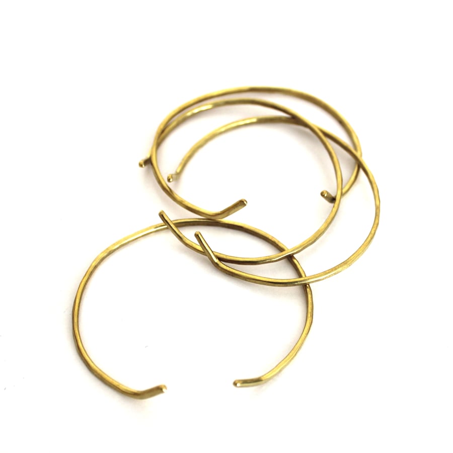 Image of Seaworthy Curva thin brass cuff