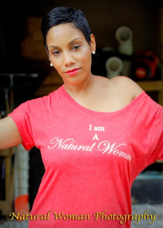 Image of Red - I AM A Natural Woman Tee