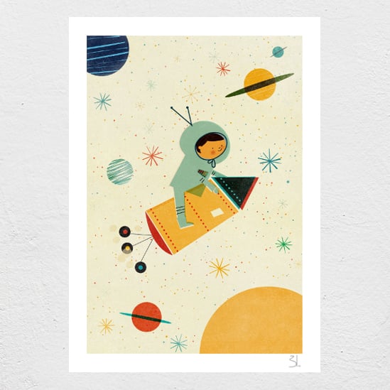 Image of Let's travel Print