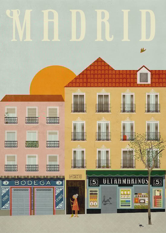 Image of Madrid Print