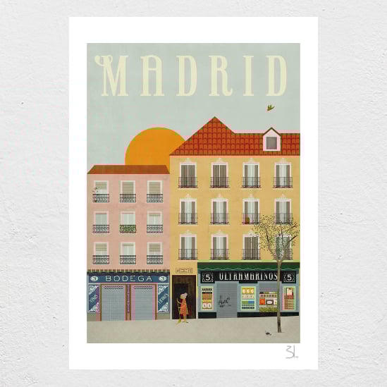 Image of Madrid Print