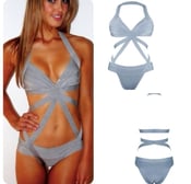 Image of PRE-ORDER Jessica monokini- gray