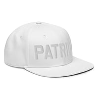 Image 13 of PATRIOT Red and White Snapback Hat from PatriotsCo.com