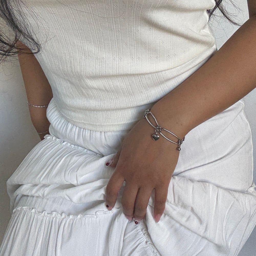 Image of Clover Heart Bracelet