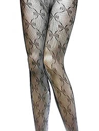Image 1 of BOW FISHNET STOCKINGS