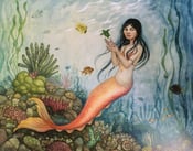 Image of "Mama Mermaid" by Cynthia Thornton PRINT