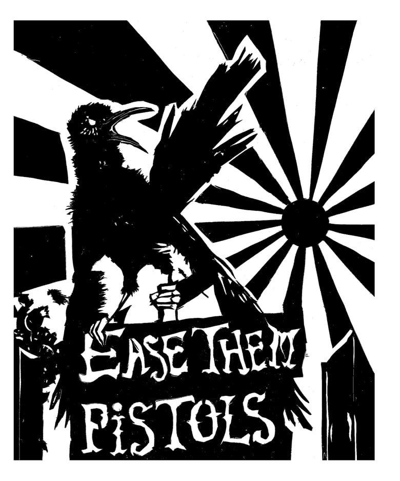 Image of Ease Them Pistols Grackle Shirt