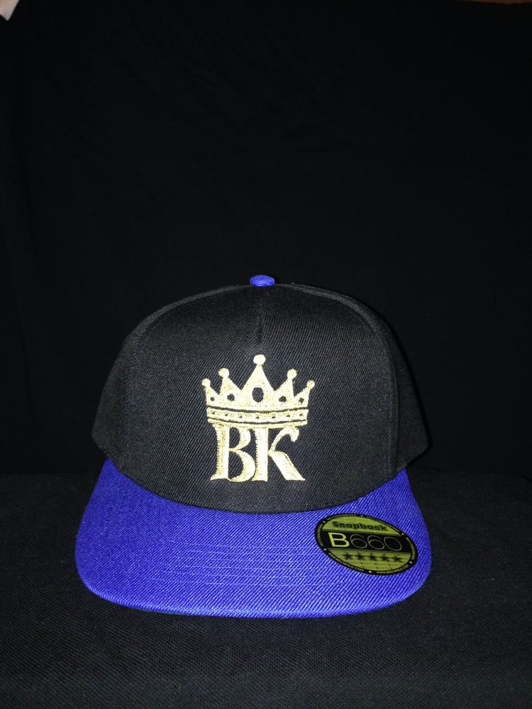 Image of "BK crown Snap-back" in Black/Blue