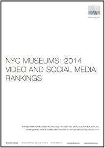 Image of NYC Museums: 2014 Video and Social Media Rankings