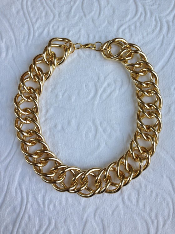 Image of Gold chunk link necklace