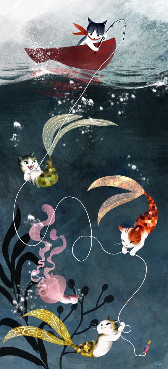 Image of "Catfish" Art Print